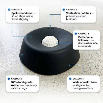 Calming Lick Bowl™ – Anxiety Relief Slow Feeder for Dogs